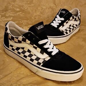 VANS Old Skool Black and White Checkered Sneakers Women's 7.5 Men's 6.0